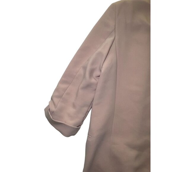 Zara Women's Beige Blazer Medium Tailored Mid-Length Jacket - Picture 13 of 16